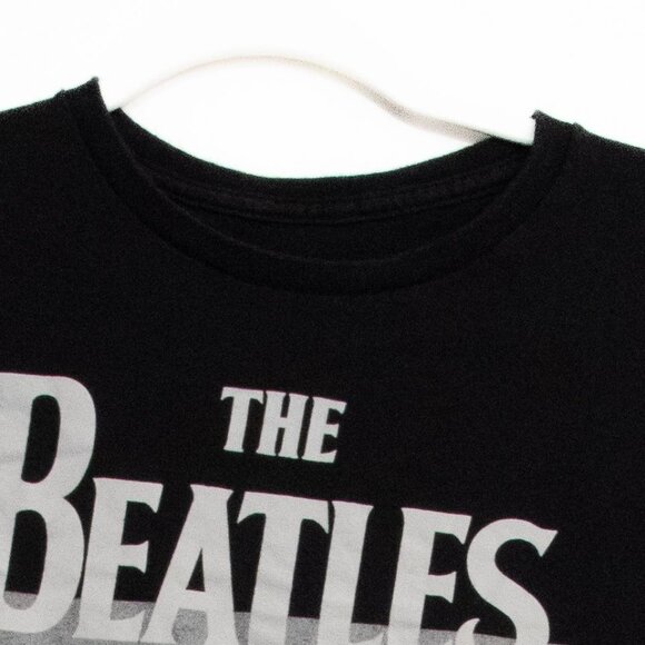 The Beatles Black Graphic T-Shirt - Classic Rock Band Design - Picture 2 of 8